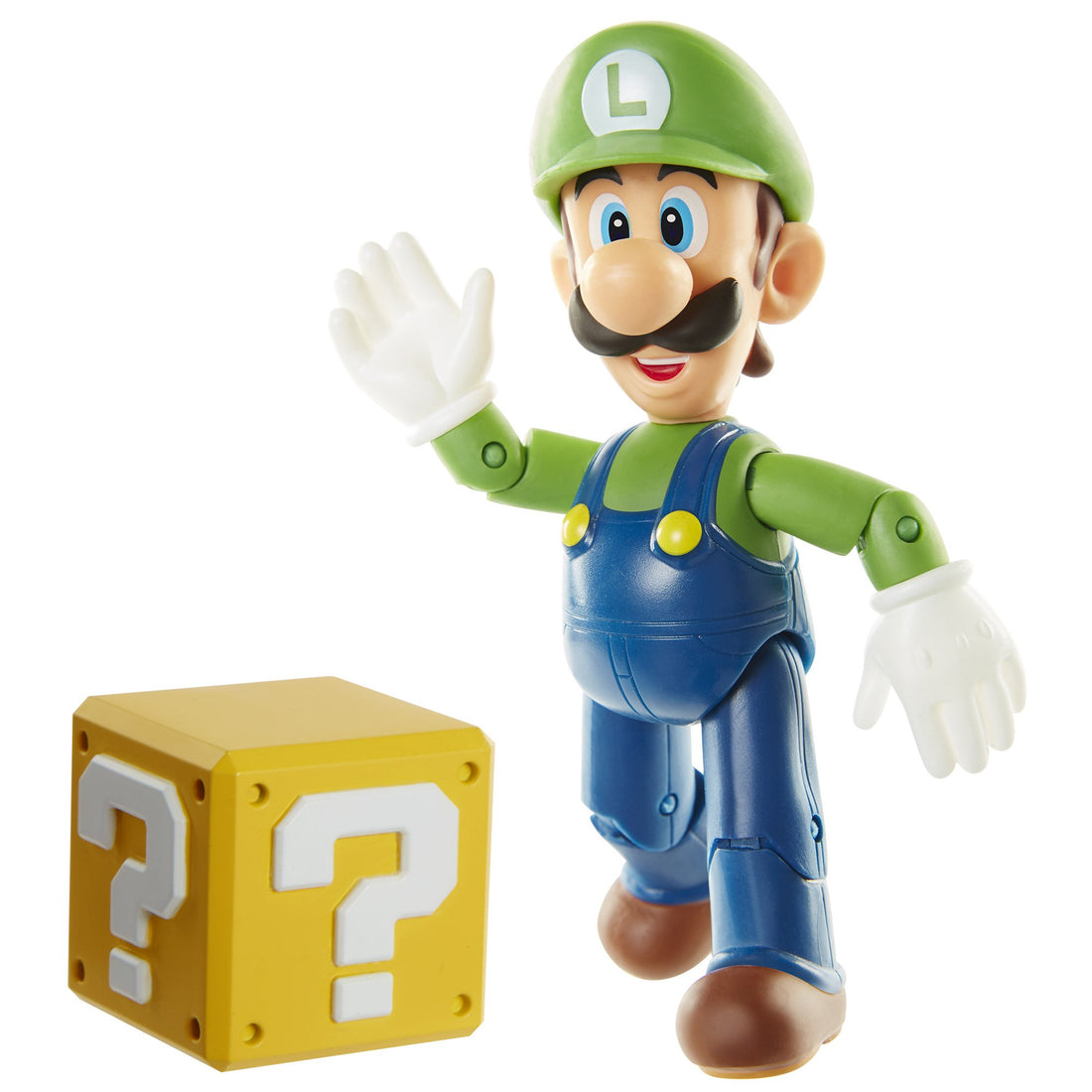Sanei Super Mario Figure Collection Plus Luigi with Mystery Block