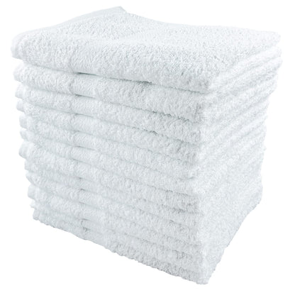 Senshu Towel White Face Towel Set 12 Pieces Lightweight Made in Japan