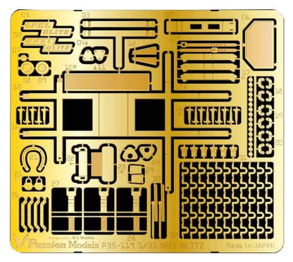 Passion Models 1/35 Scale Cargo Truck Etching Set for Model Kits
