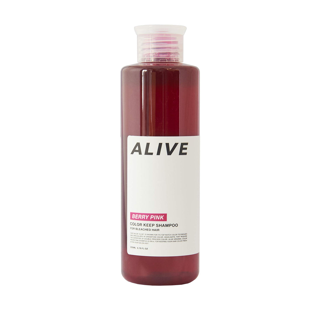 ALIVE Color Keep Shampoo Pink 200ml for Vibrant Hair Color