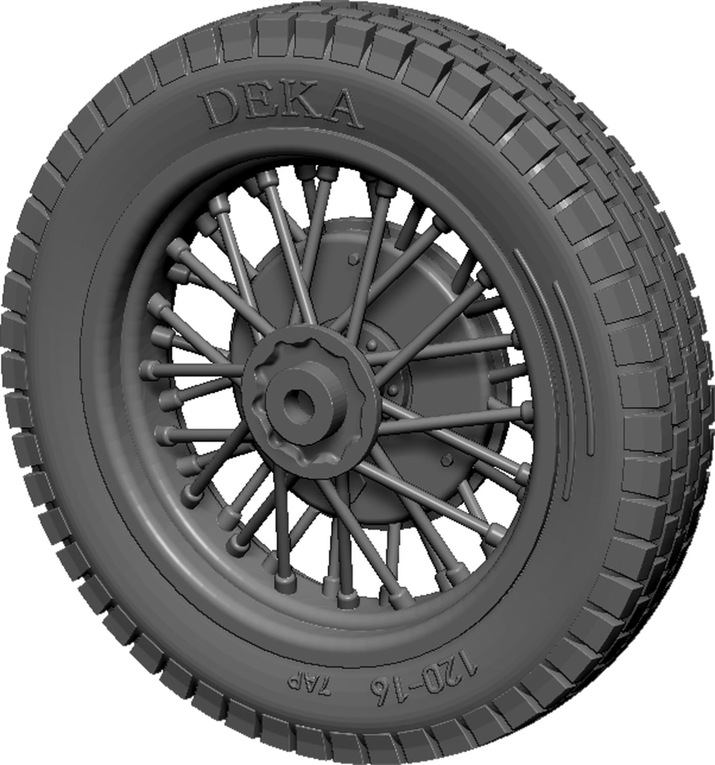 BSK Model 1/35 German Zundapp KS750 Motorcycle Wheel Set