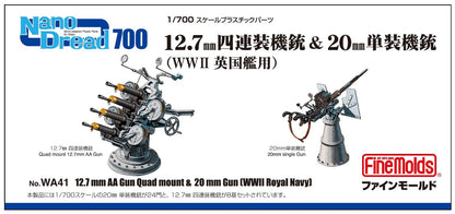 FineMolds 1/700 Scale Model Parts Set for British WWII Ships
