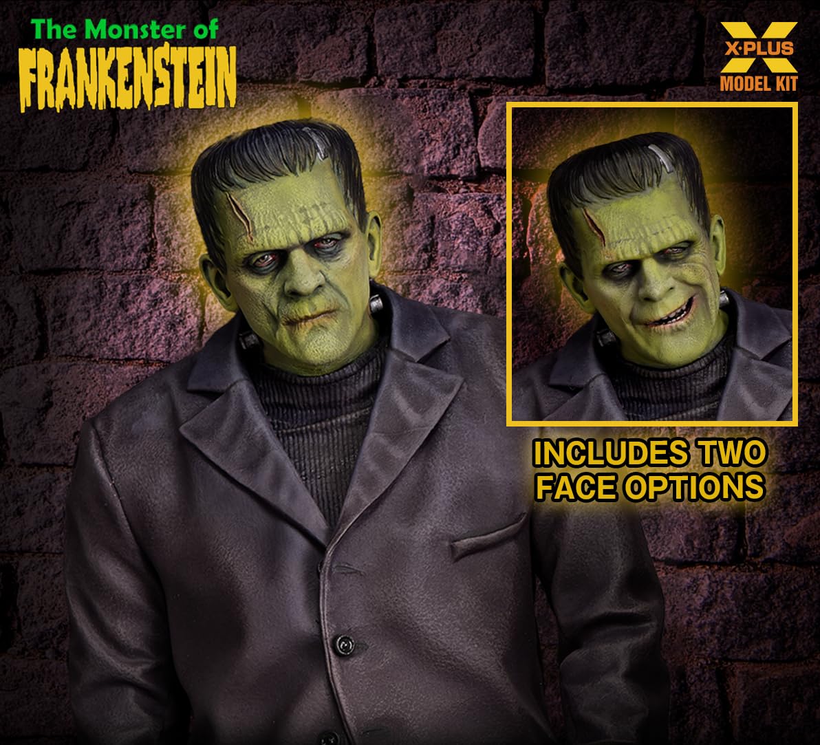 X PLUS Frankenstein Monster 1/8 Scale Unpainted Plastic Model Kit