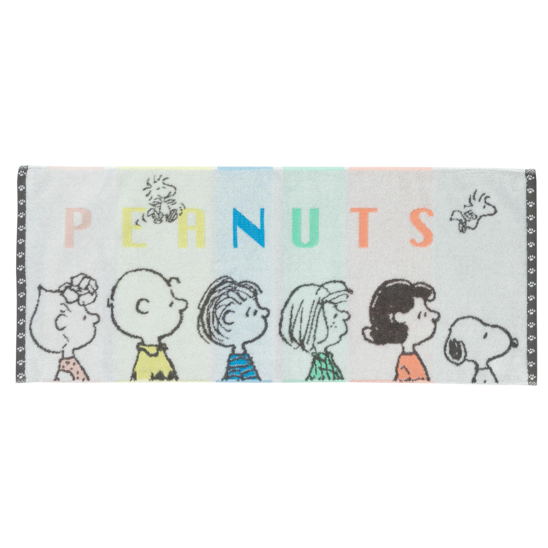 Nishikawa Snoopy Face Towel 34X80cm Lightweight and Absorbent Cotton