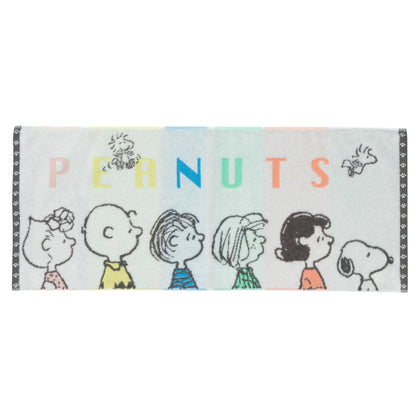 Nishikawa Snoopy Face Towel 34X80cm Lightweight and Absorbent Cotton