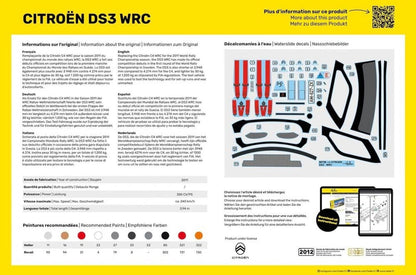 PLATZ 1/24 Citroën DS3 WRC Scale Model Kit Made in Japan