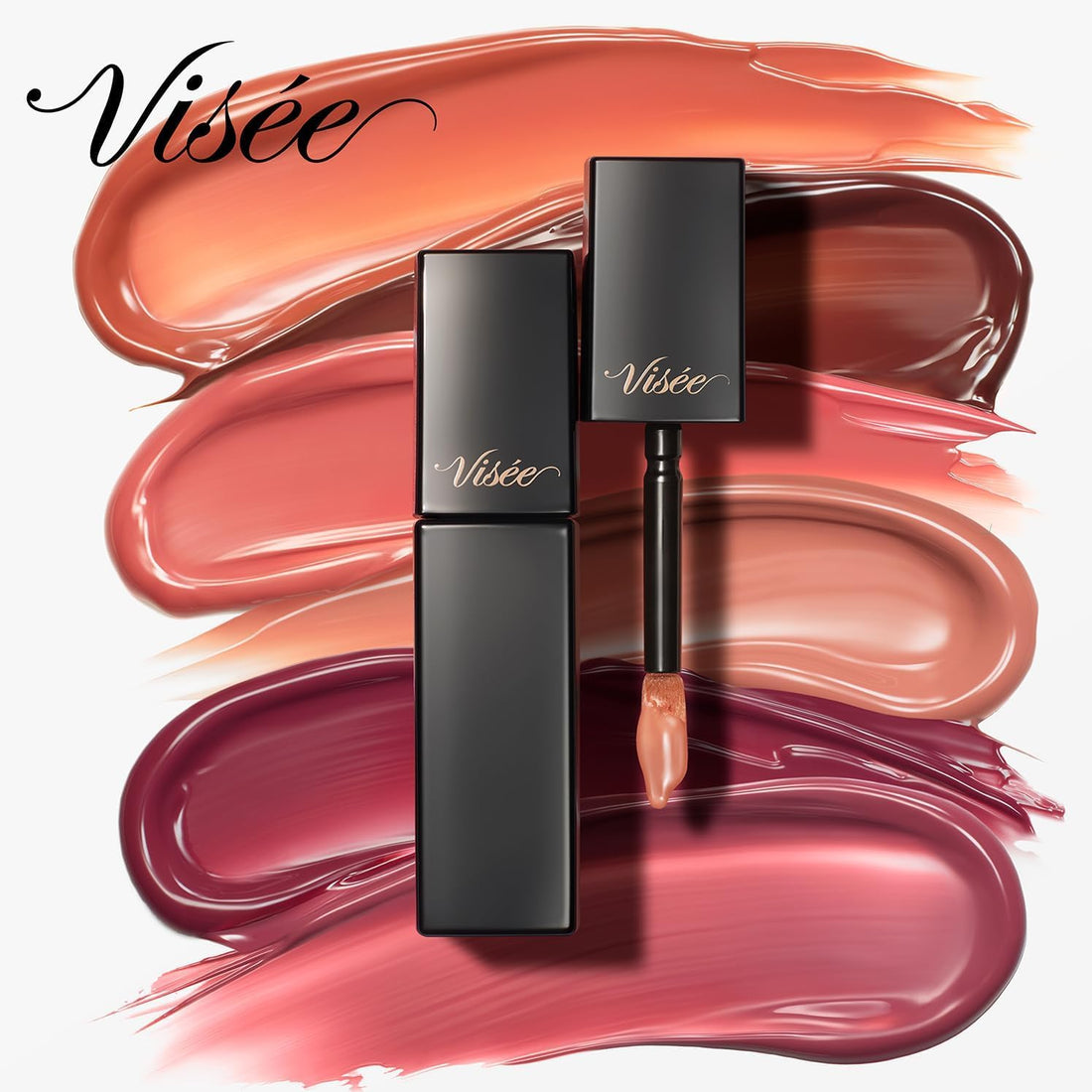Visee Liquid Lip BE332 6mL with Glossy Finish for Plump Lips