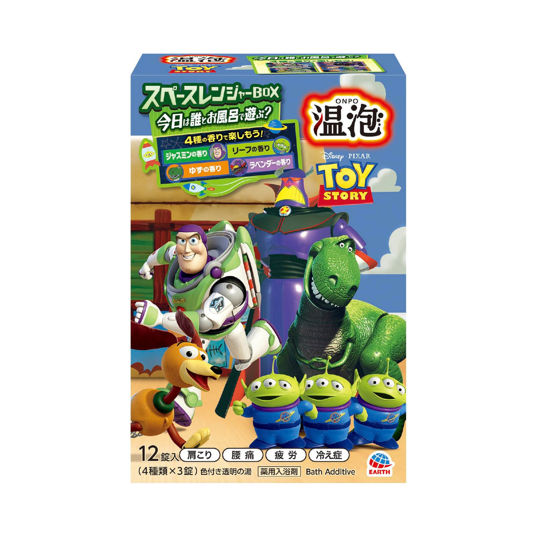 Onpo Bath Bombs Toy Story Space Ranger Box 12 Tablets with 4 Scents