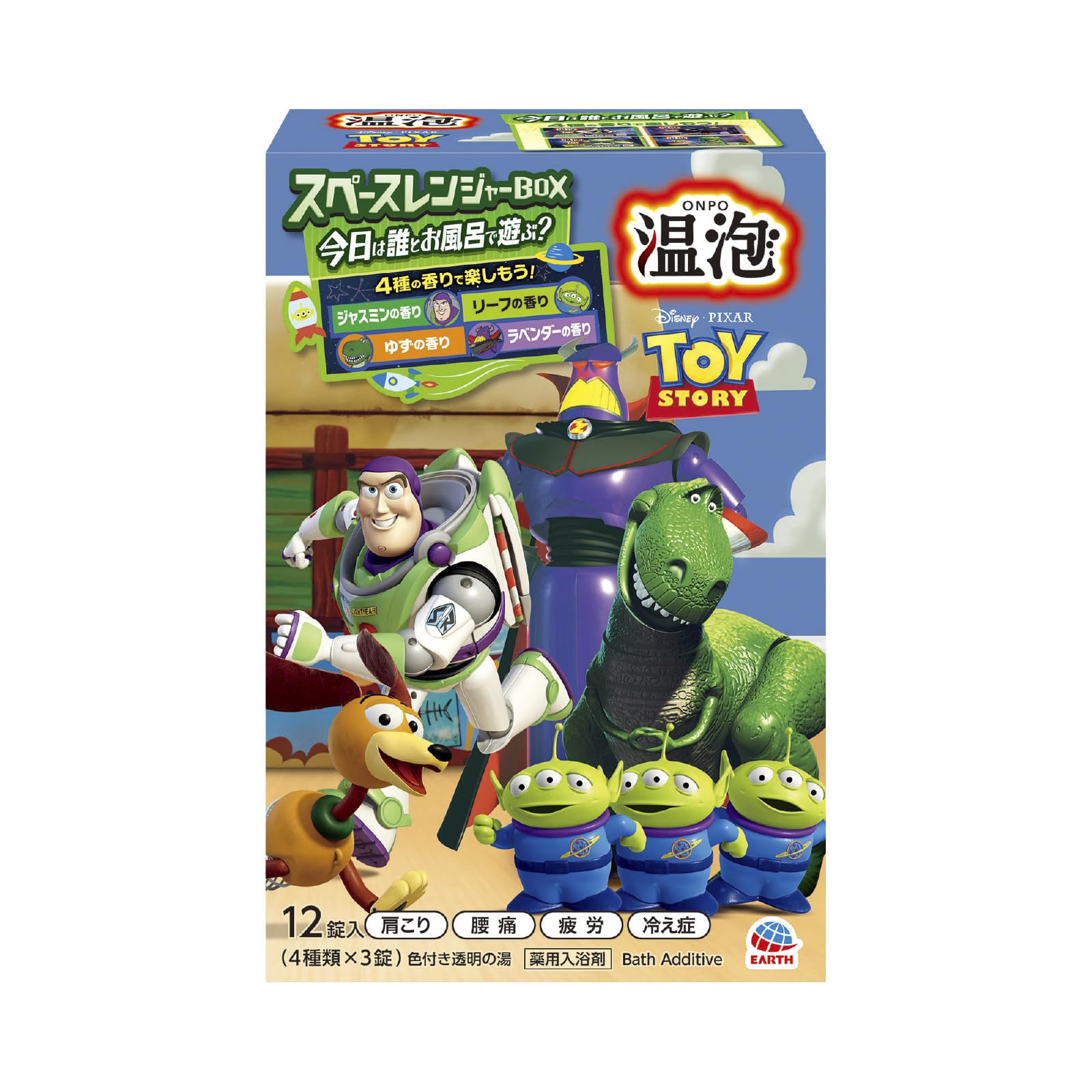 Onpo Bath Bombs Toy Story Space Ranger Box 12 Tablets with 4 Scents