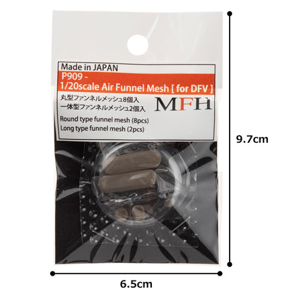 Model Factory Hiro Air Funnel Mesh Parts Set for 1/20 Scale DFV Engine