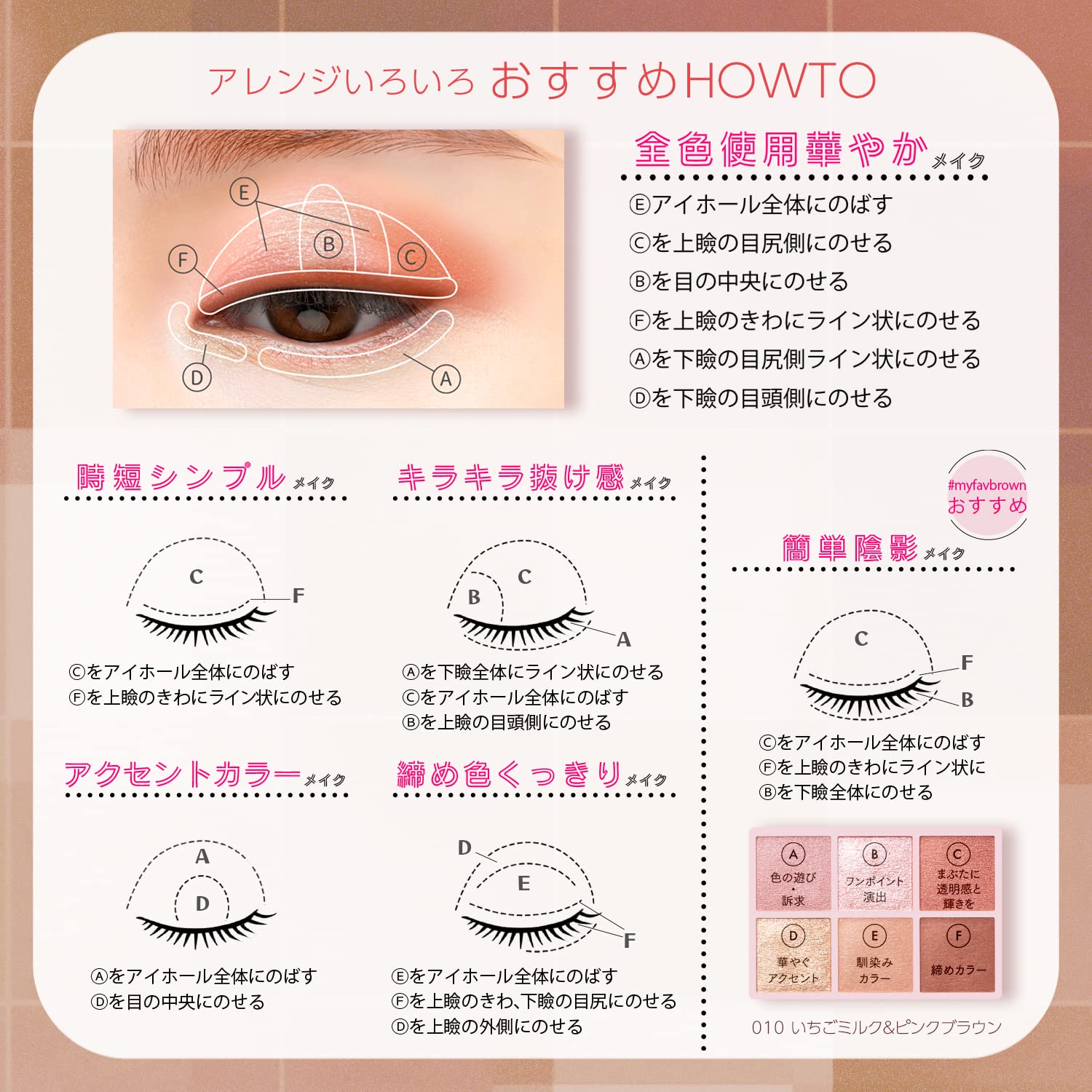 Blend Berry Aura Creation My Fav Brown 010 Strawberry Milk Pink Brown