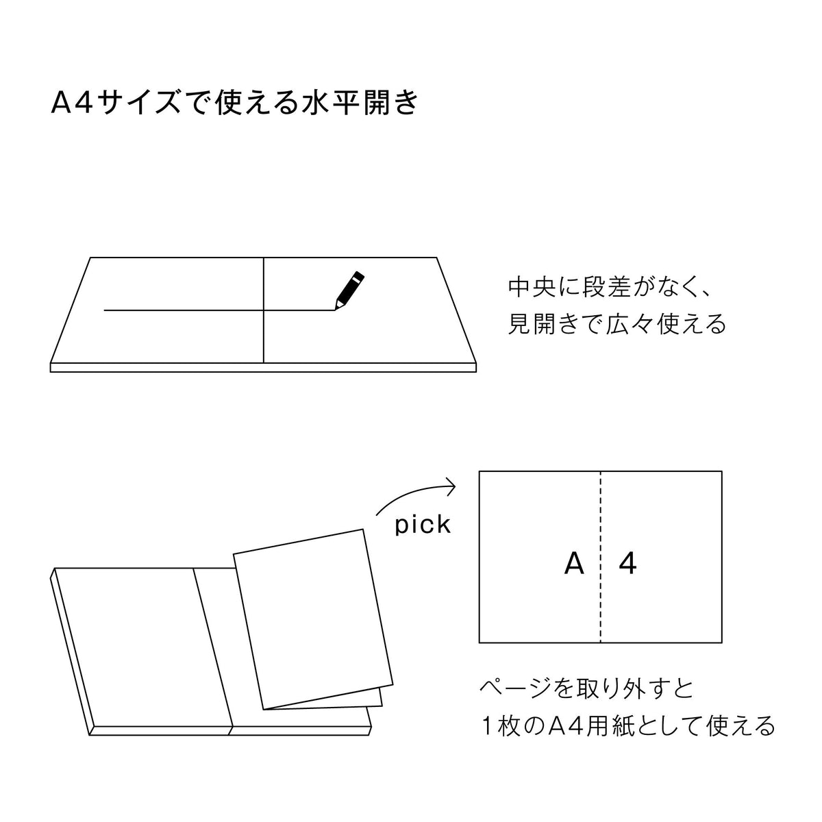 Kleid A5 2mm Graph Paper Notebook in Charcoal Color