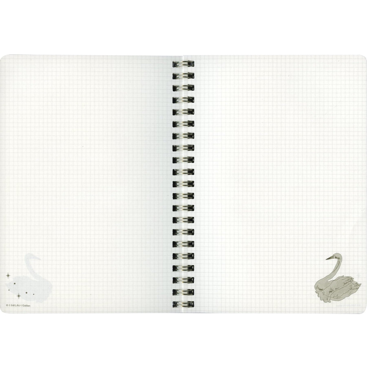 Gakken Sta:Ful B6 Ring Notebook Faux Leather Black D12803