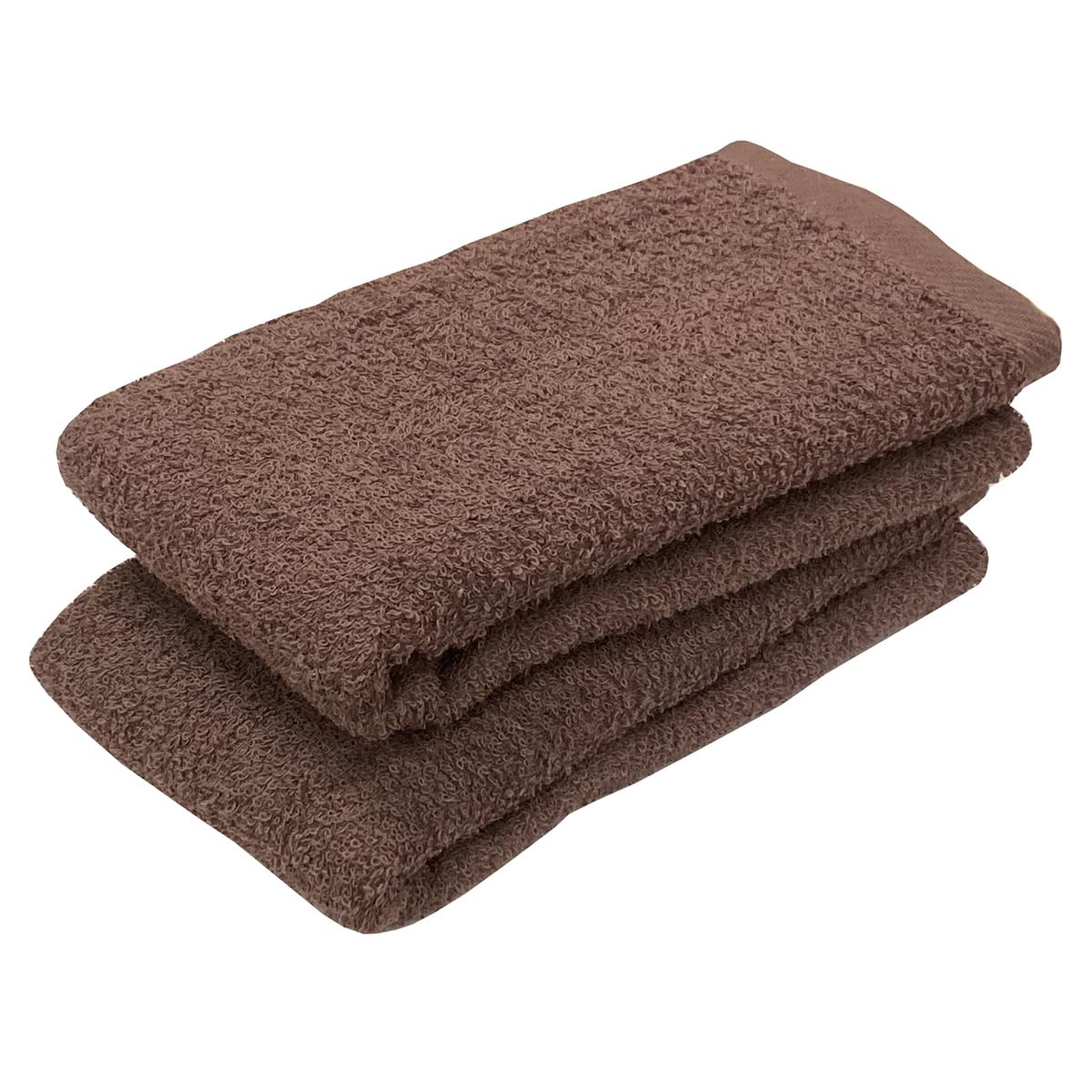 IMAMURA Face Towel Set Brown 2-Pack Made in Japan 34x85cm