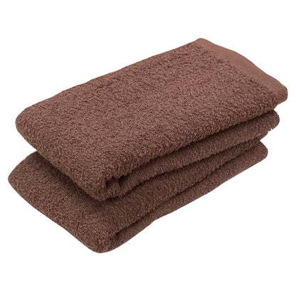 IMAMURA Face Towel Set Brown 2-Pack Made in Japan 34x85cm