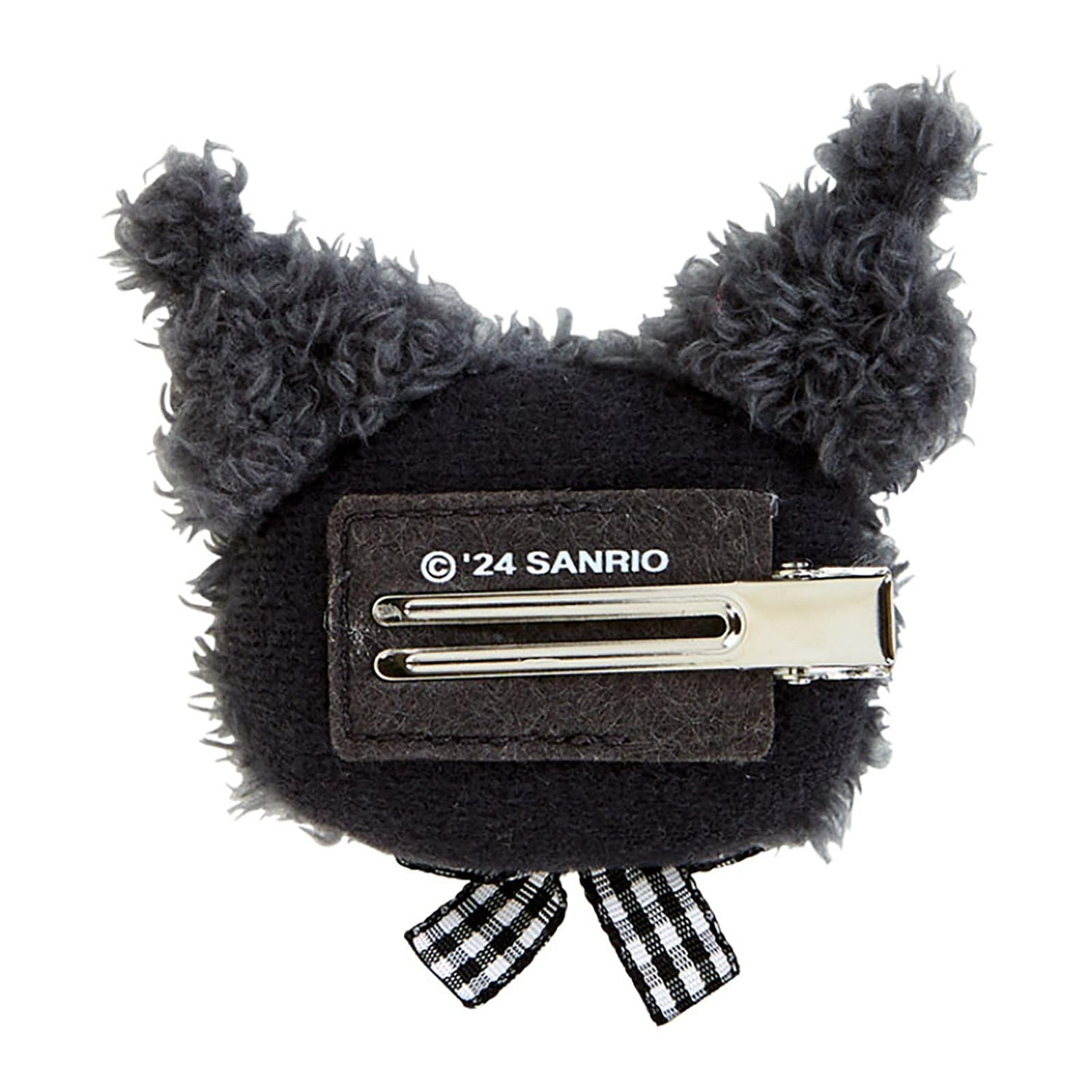 SANRIO Face-Shaped Hair Clip Featuring Kuromi