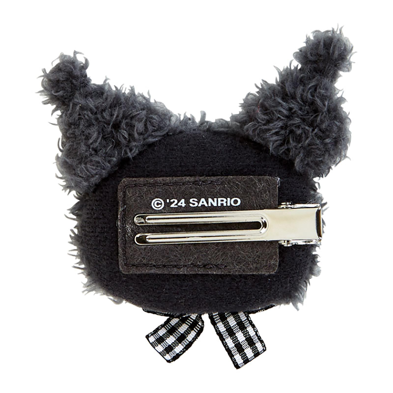 SANRIO Face-Shaped Hair Clip Featuring Kuromi