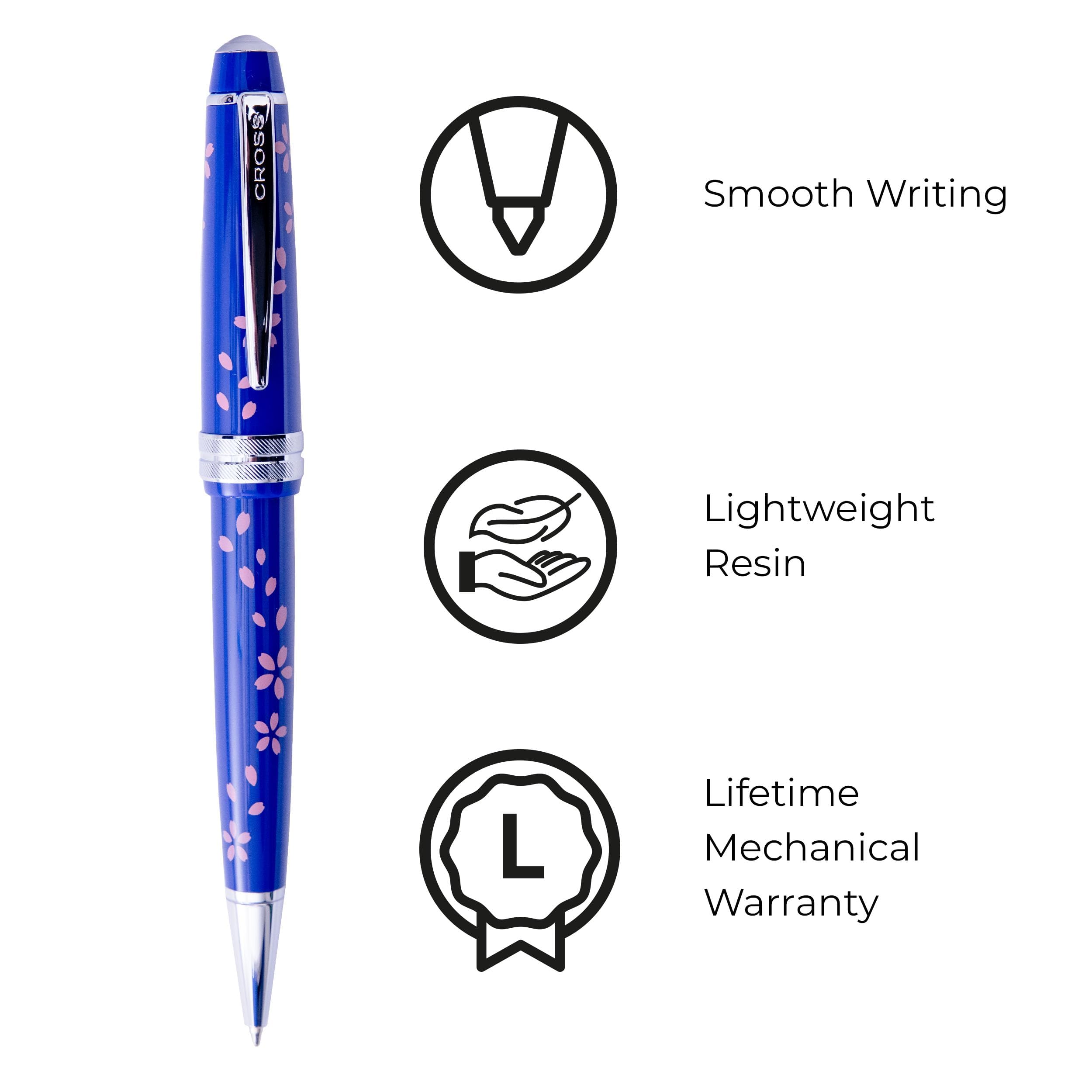 CROSS Bailey Light Ballpoint Pen Sakura Collection Blue Limited Edition
