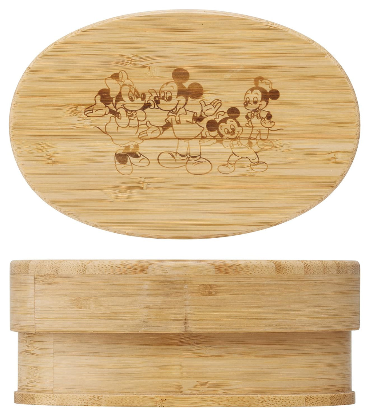 Skater Bamboo Lunch Box 600ml with Dividers and Disney Design