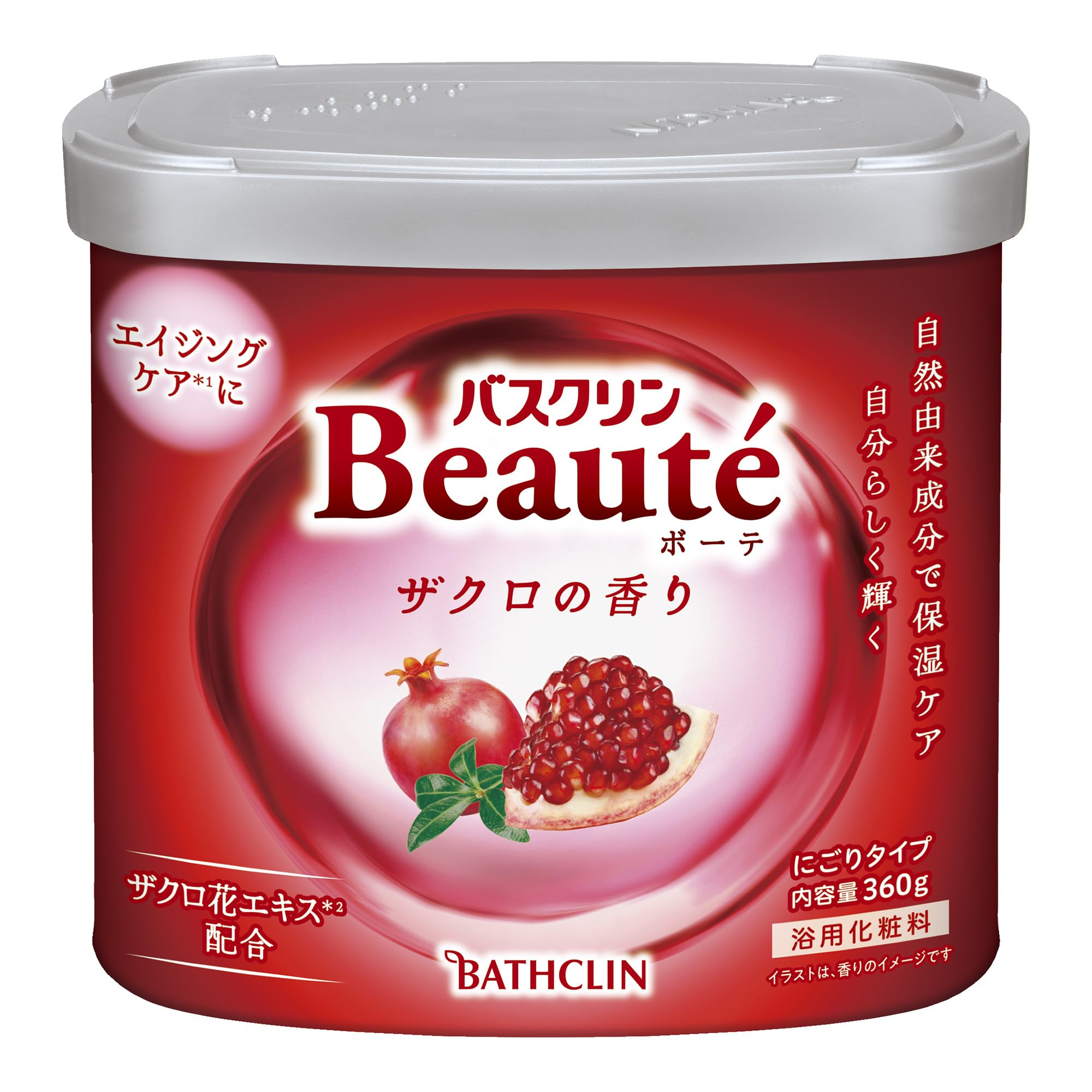 Baskin Bath Powder Pomegranate Scent 360g Moisturizing Bath Care