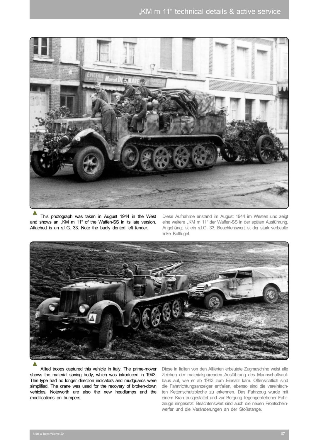Nuts and Bolts Sd.Kfz.7 8 Ton Half Track Model Kit with 10cm Heavy Cannon