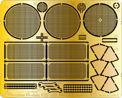Passion Models 1/35 Panther G Mesh Etching Set for Tamiya Model Kits