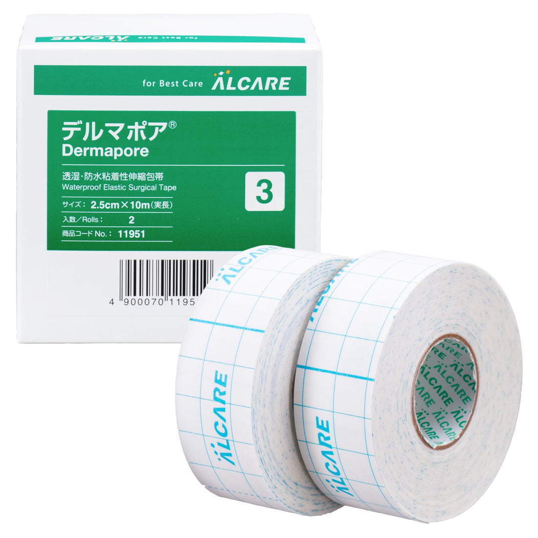 ALCARE Dermapore Waterproof Adhesive Stretch Bandage 2 Rolls