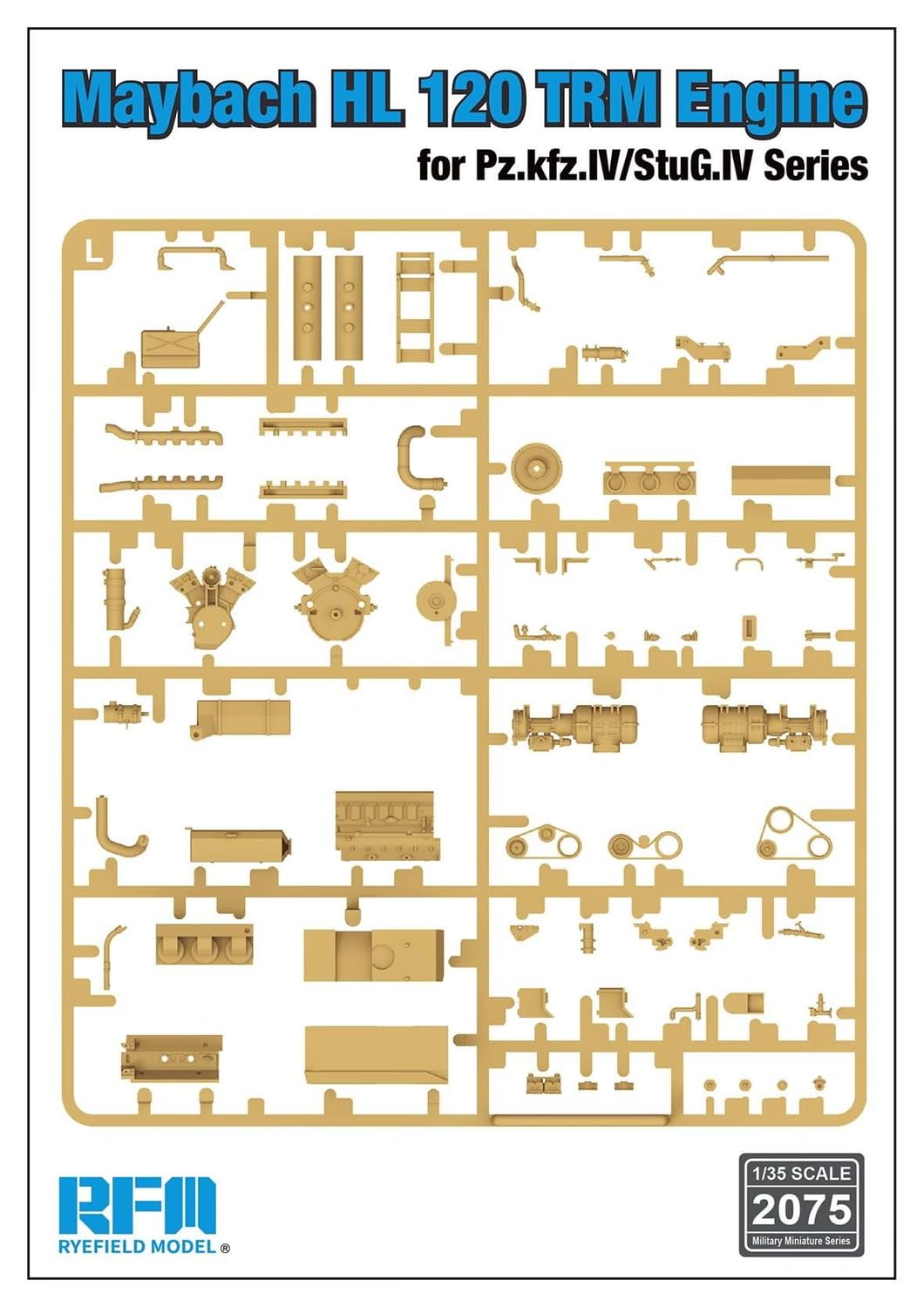 Rye Field Model 1/35 German Panzer IV Engine Set for Model Kits