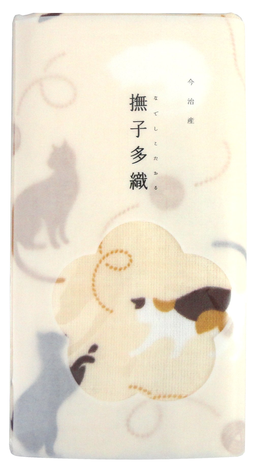 kenema Miyamoto Towel Nadeshiko Multi-Weave 34x90cm Cat White
