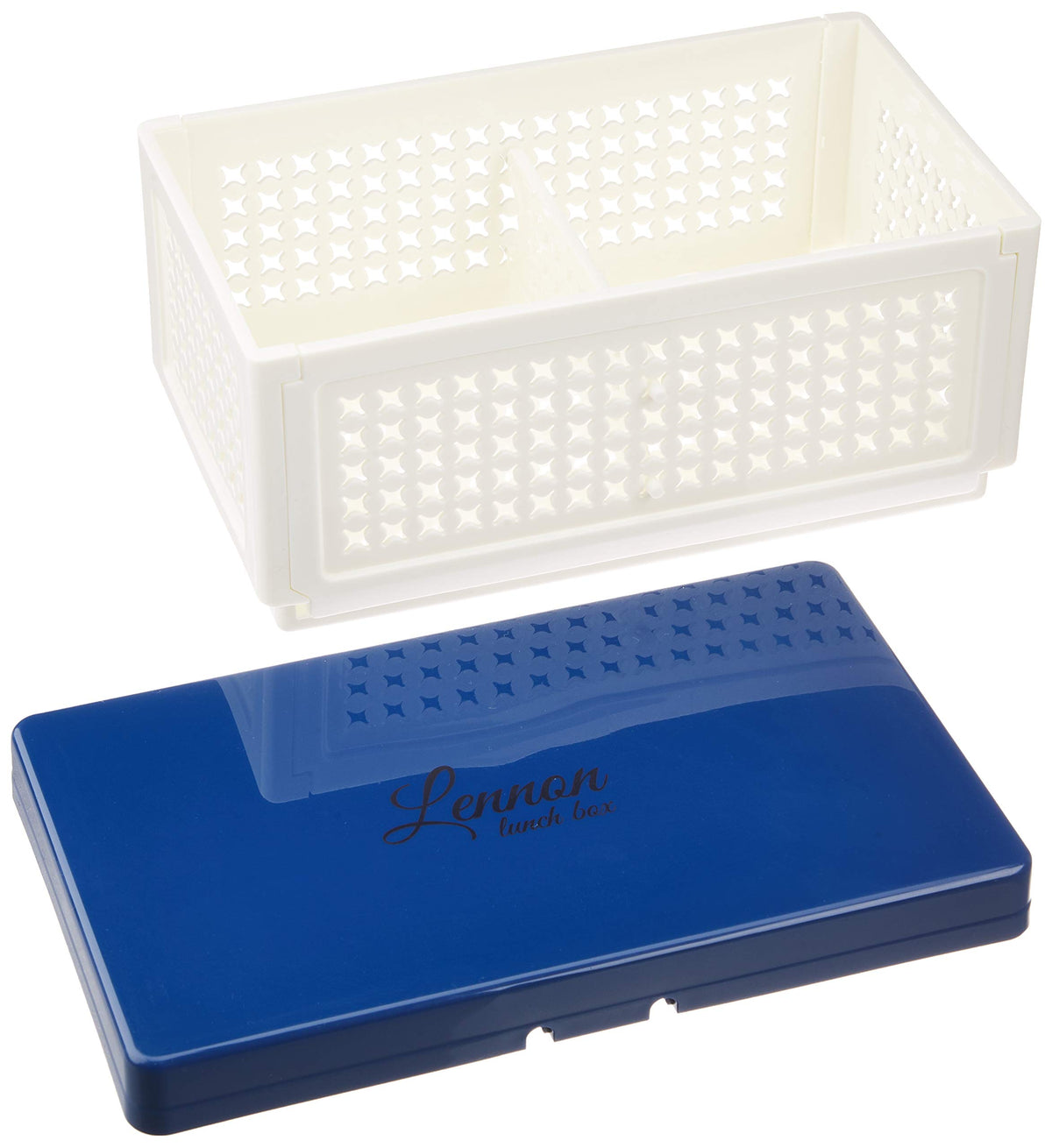 Paarukinzoku Folding Lunch Box with Dividers Blue Made in Japan
