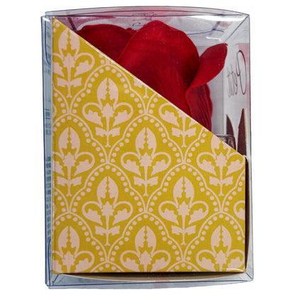 Q-FLA Bath Soak Soap Flower Set for Gifts Red 12pcs