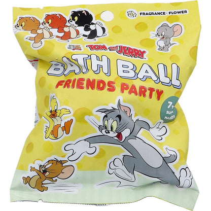 SK Japan Tom and Jerry Bath Ball Flower Scent 75g for Fun Bathing