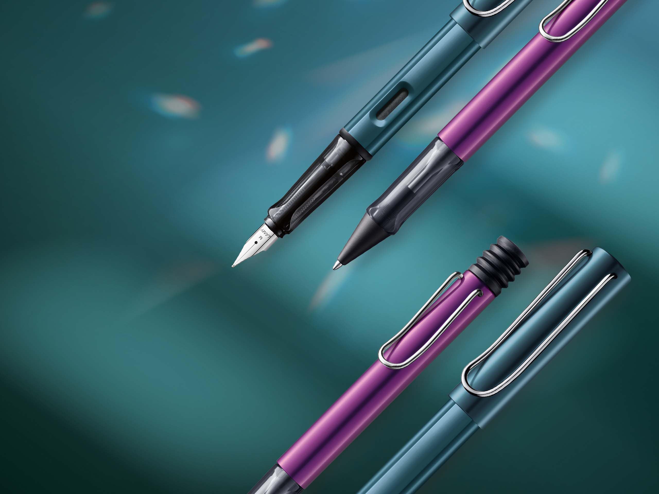 LAMY AL-star Fountain Pen in Black Purple with Ergonomic Grip