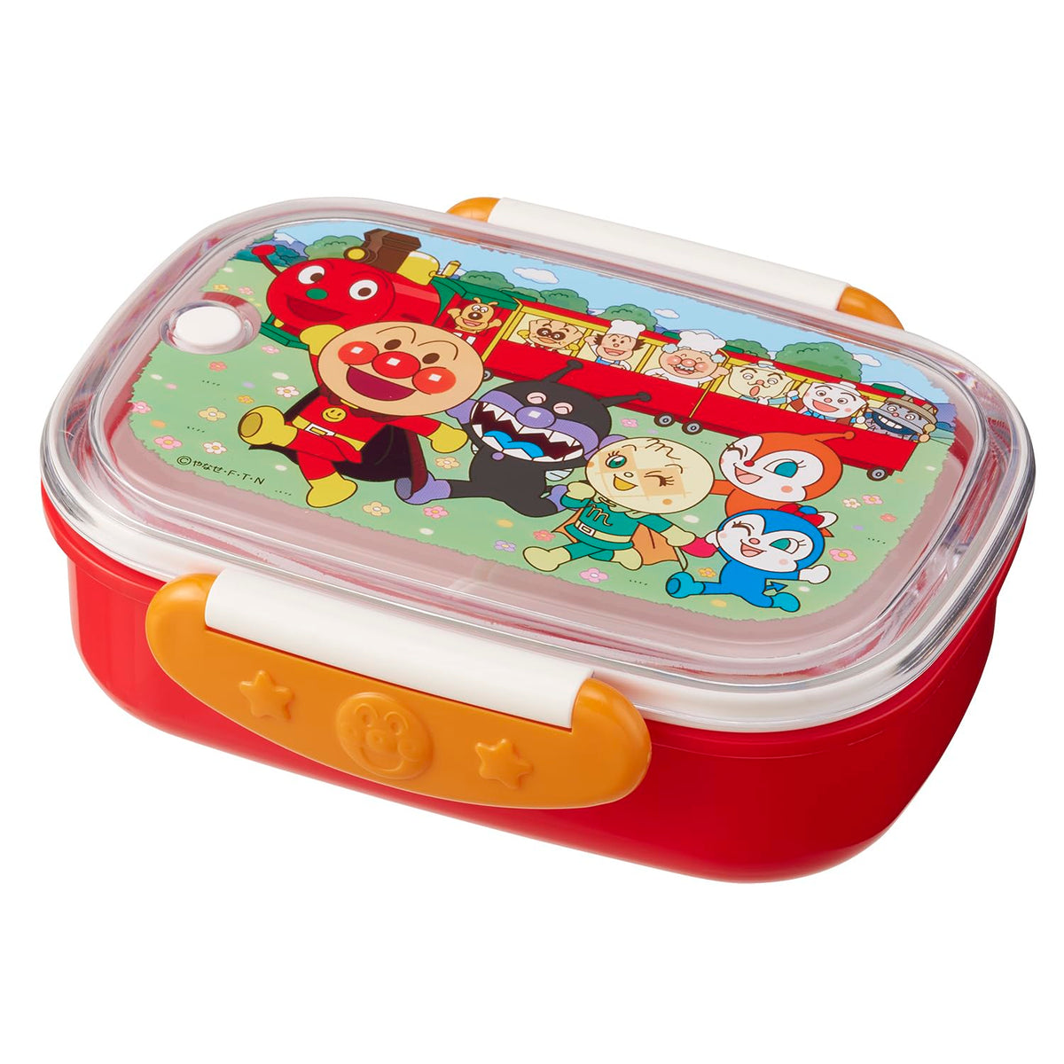 LEC Anpanman Antibacterial Lockable Lunch Box 360mL Red