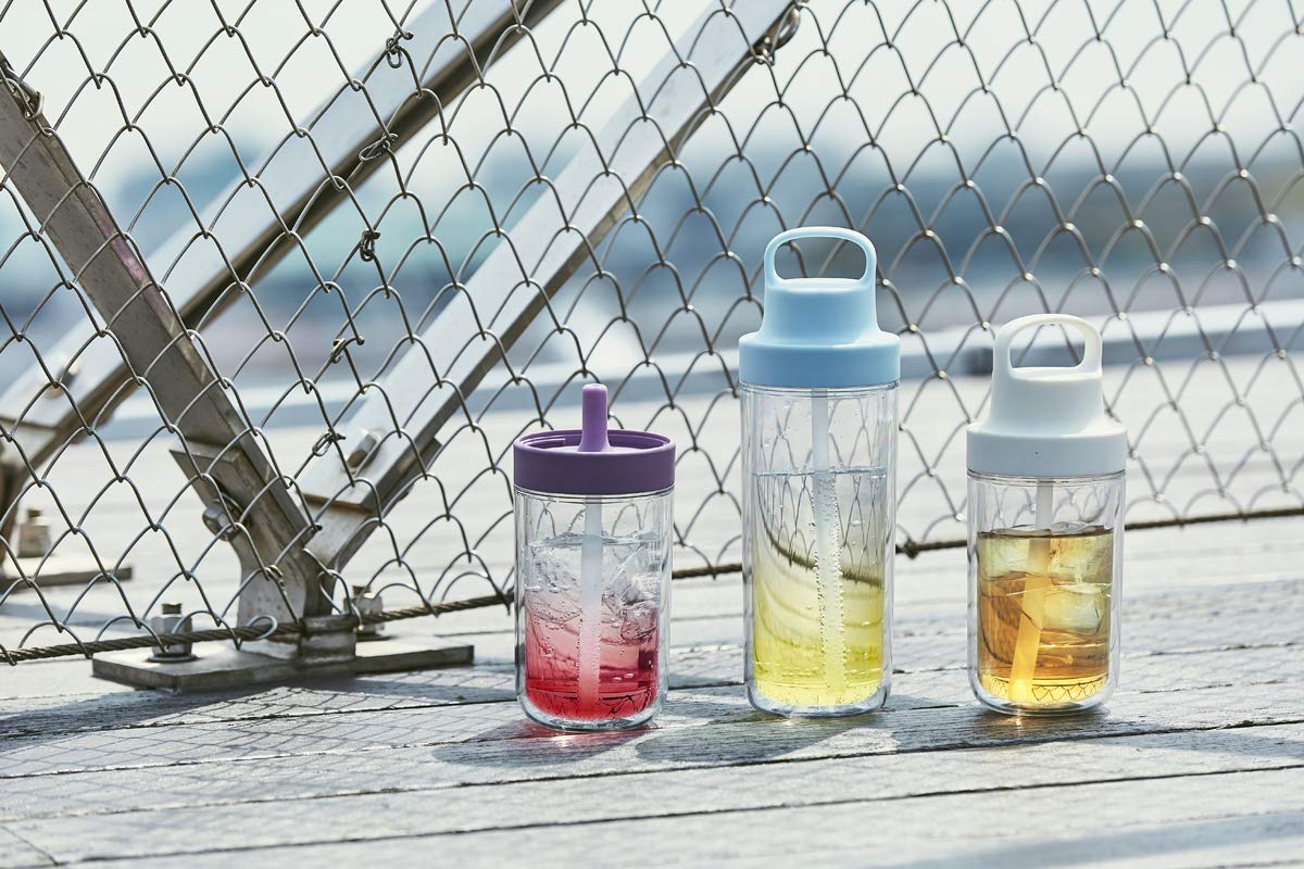 KINTO Tugo Bottle 360ml with Straw Lightweight and Dishwasher Safe