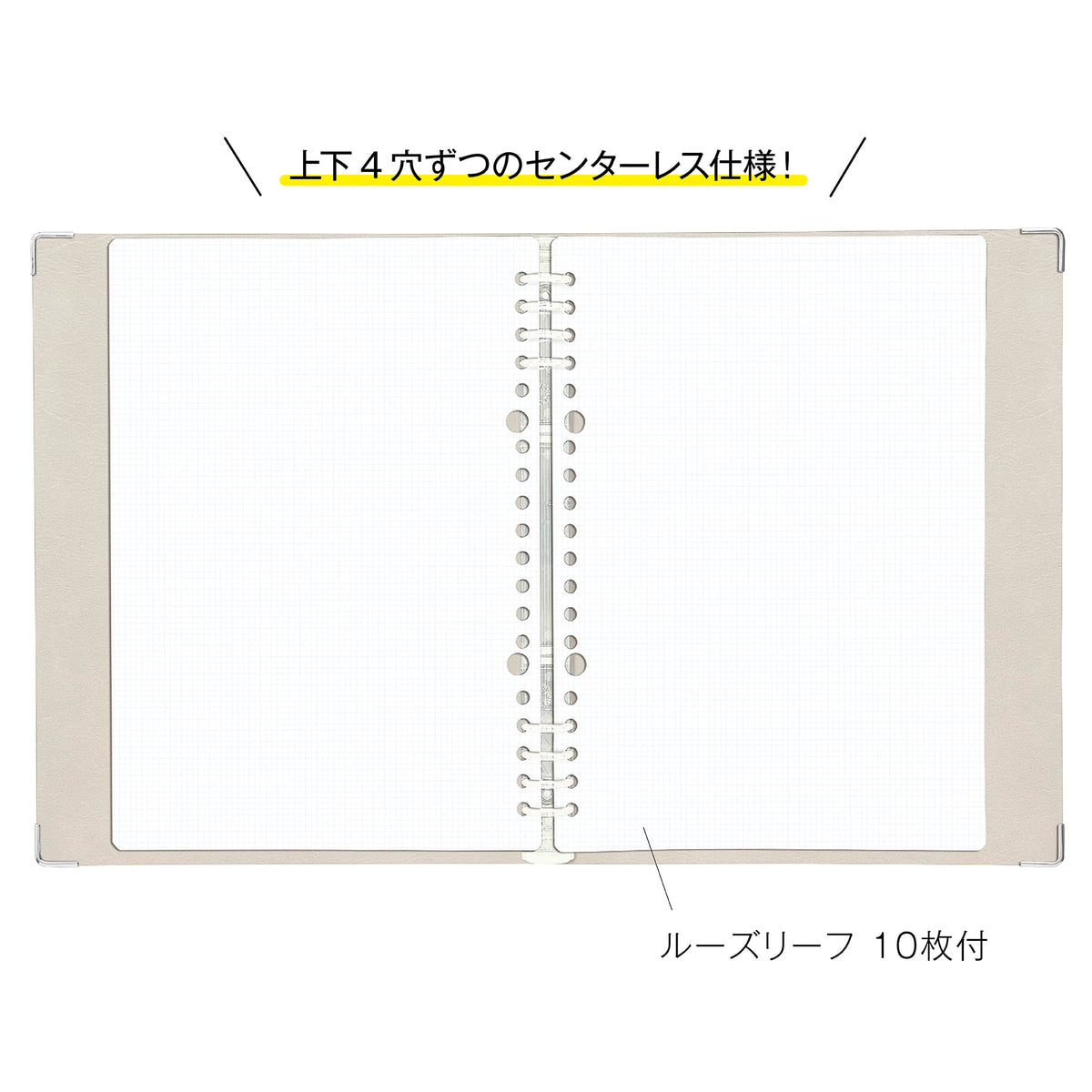 Kleid A5 Binder Notebook in Gray for Organized Note-Taking
