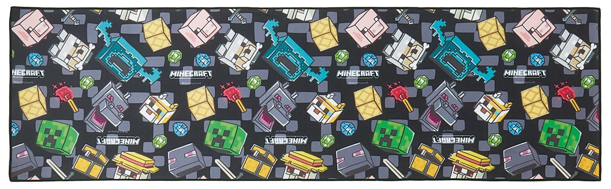 Skater Cooling Towel with Case for Boys 30x100cm Minecraft Design