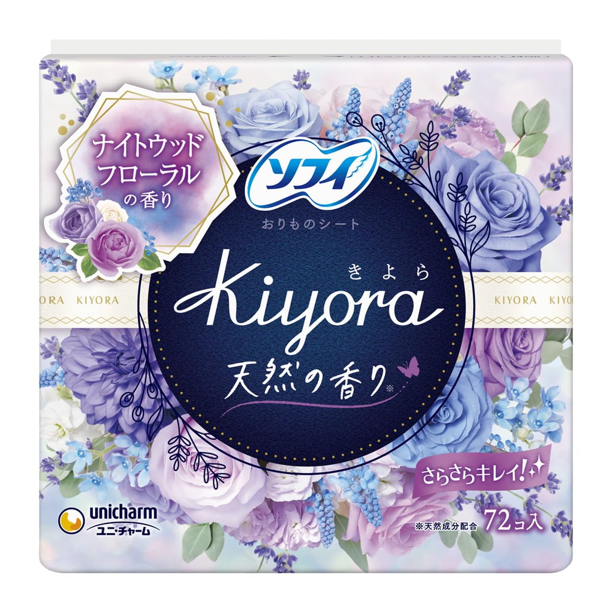 Unicharm Kiyora Floral Relaxation Scent 72 Sheets
