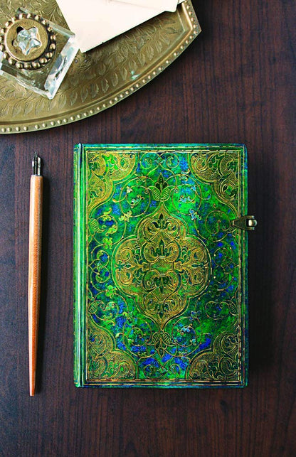 Paperblanks Turquoise B6 Midi Notebook with Lined Pages