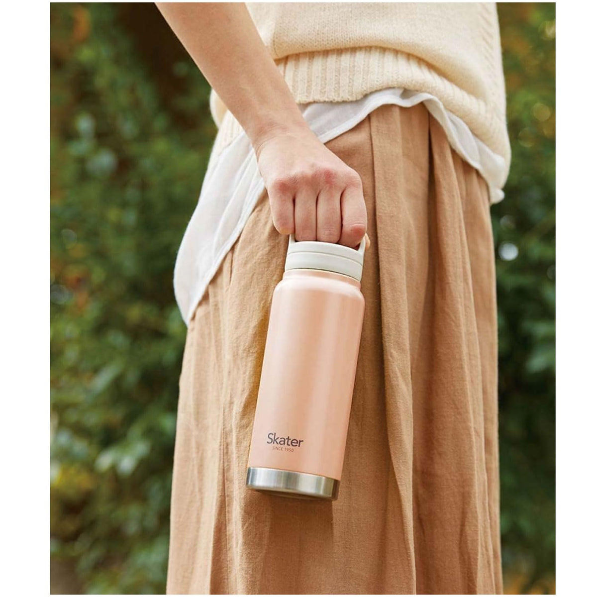 Skater Stainless Steel Insulated Mug Bottle 500ml with Screw Handle