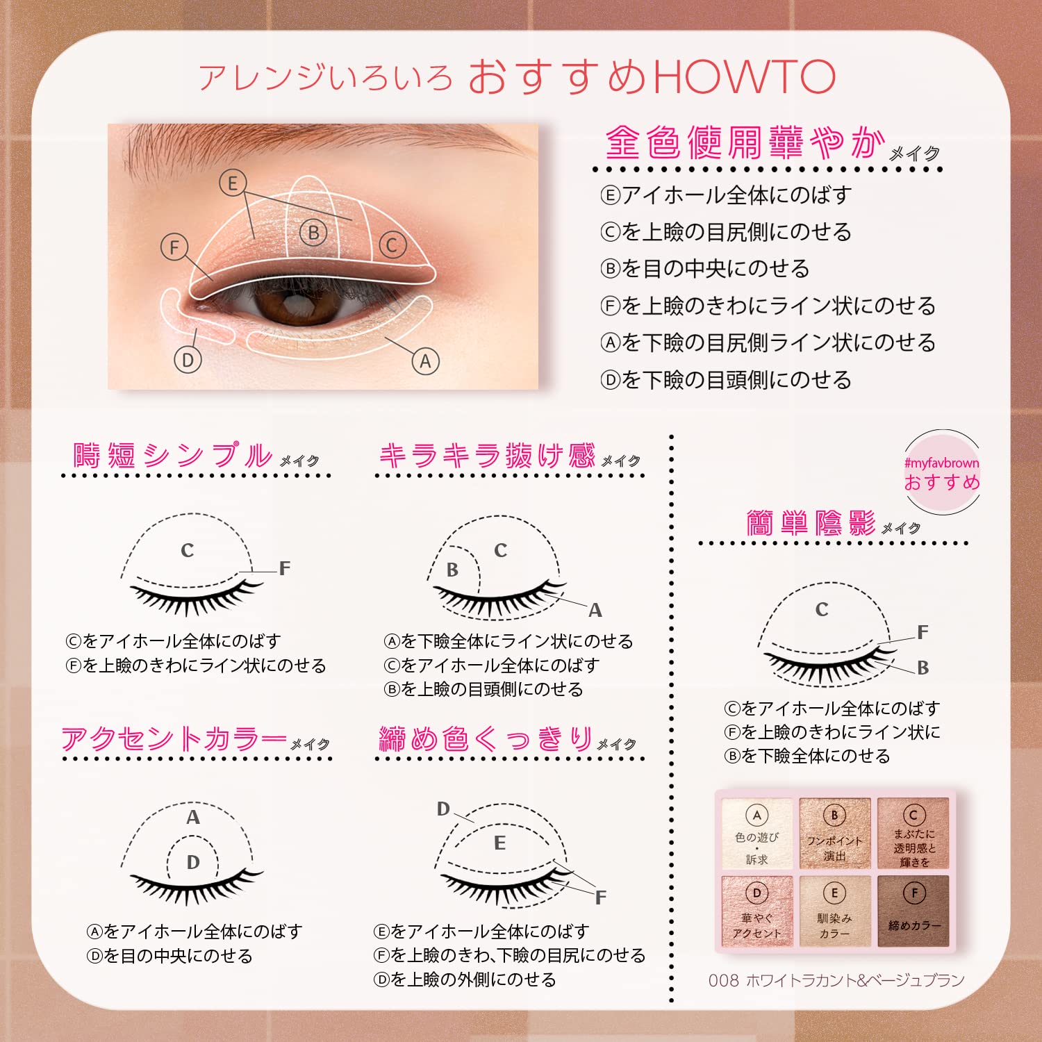 Blend Berry Aura Creation My Fav Brown Eyeshadow 008
