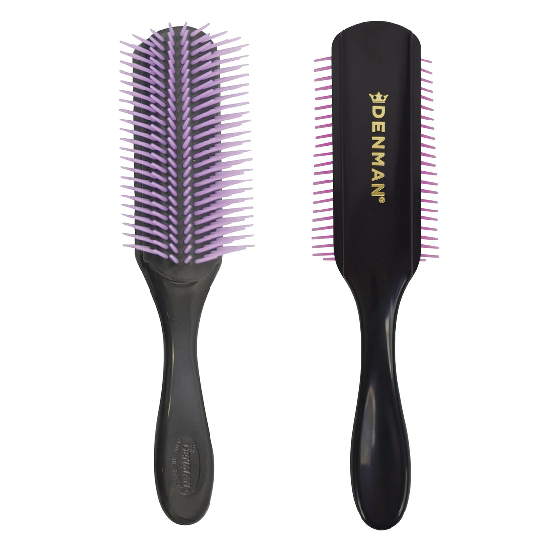Denman Hair Brush Black and Purple for Effortless Styling