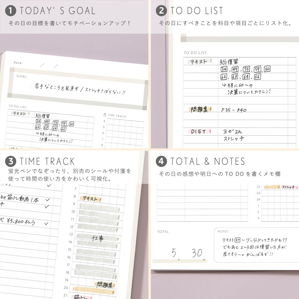 Iroha Publishing Study Planner Daily GSSD-04 Blue