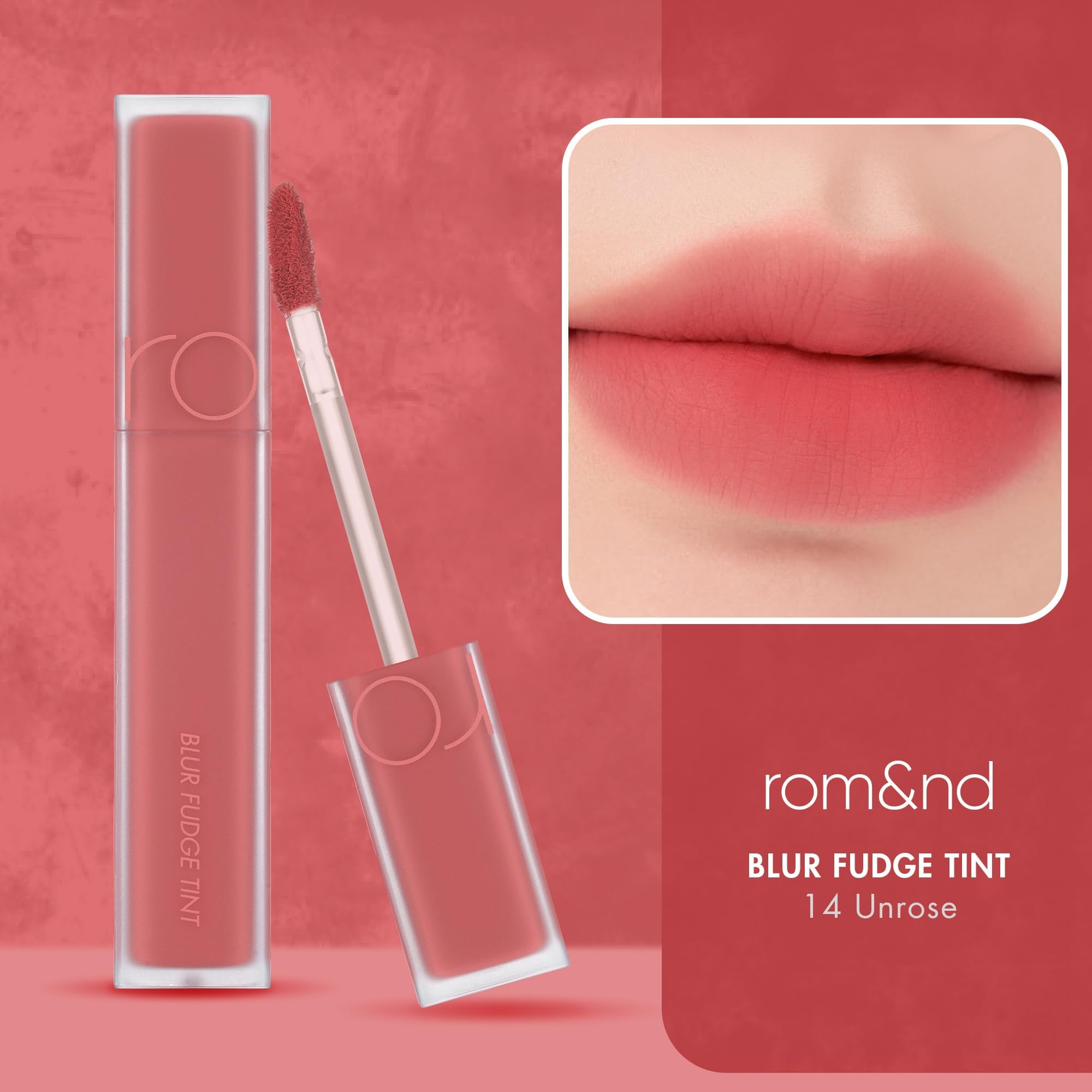 rom&amp;nd BLUR FUDGE TINT 14 UNROSE Lightweight Lip Tint