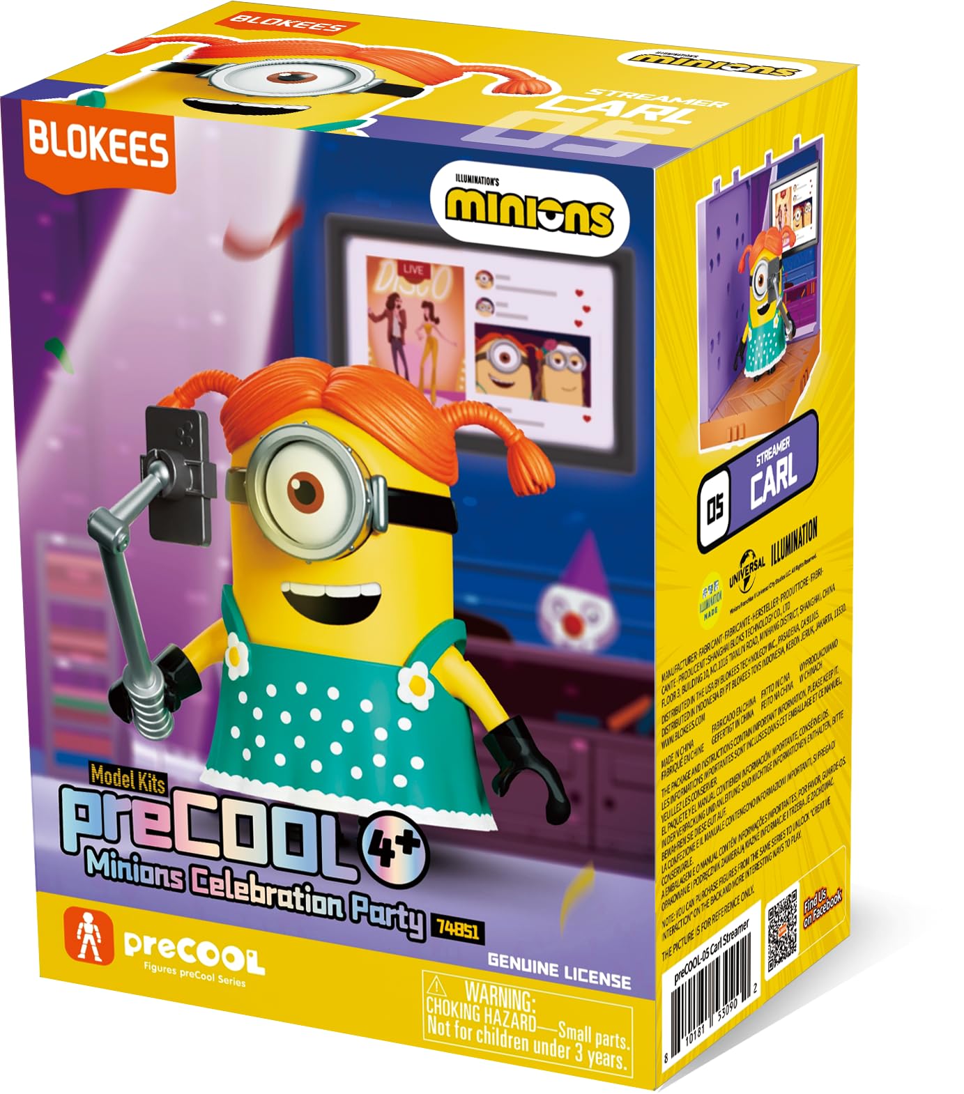 BLOKEES Minions 05 Streamer Carl ABS Plastic Model Kit