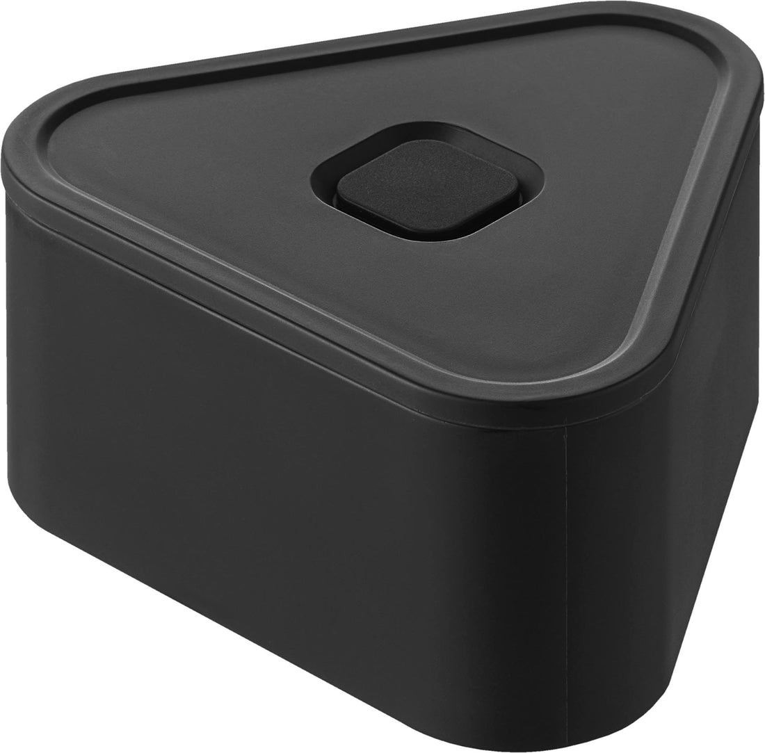Yamazaki Sealed Rice Ball Case with Valve Black 10.6x9.8x5.2cm