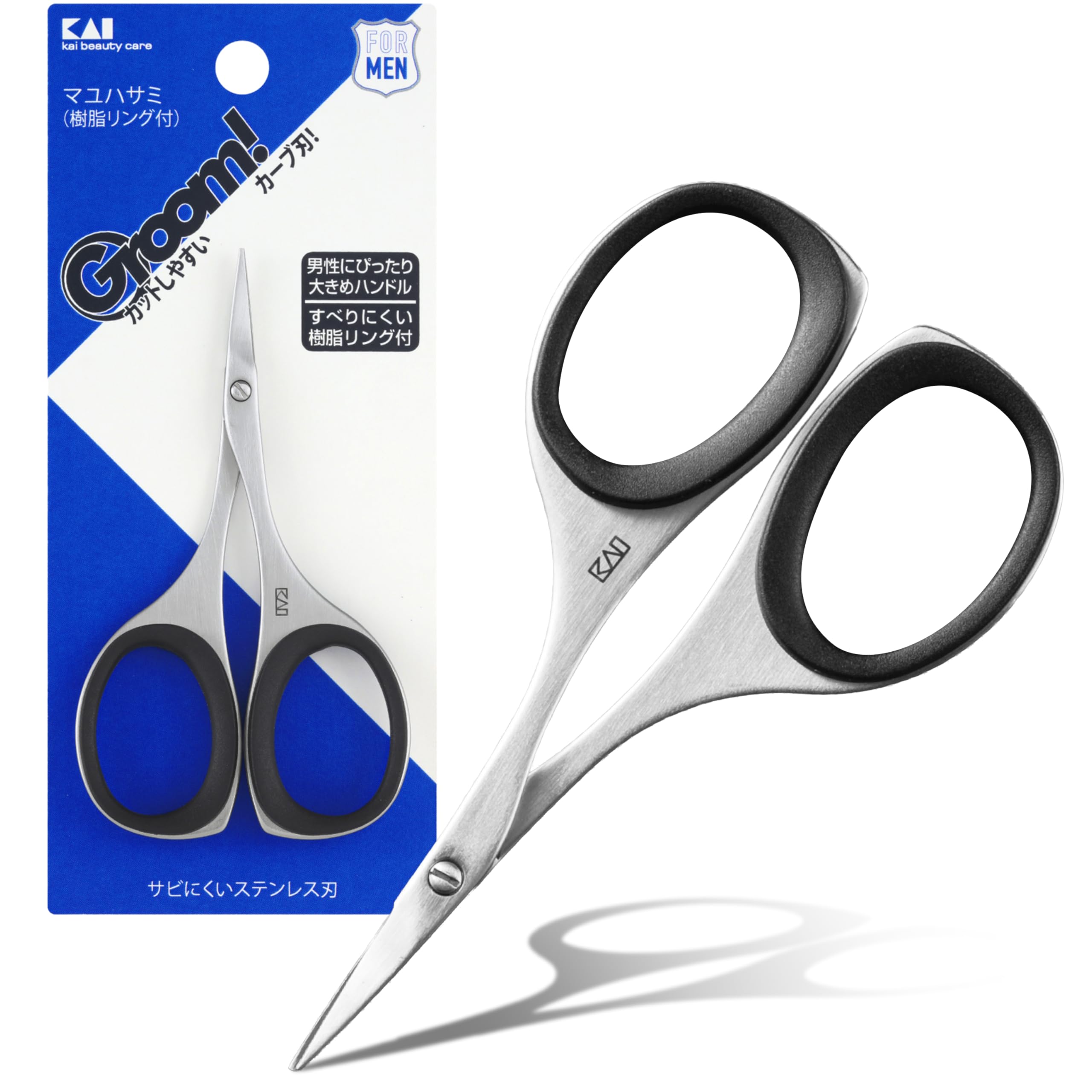 KAI Groom Eyebrow Scissors for Precise Shaping and Trimming