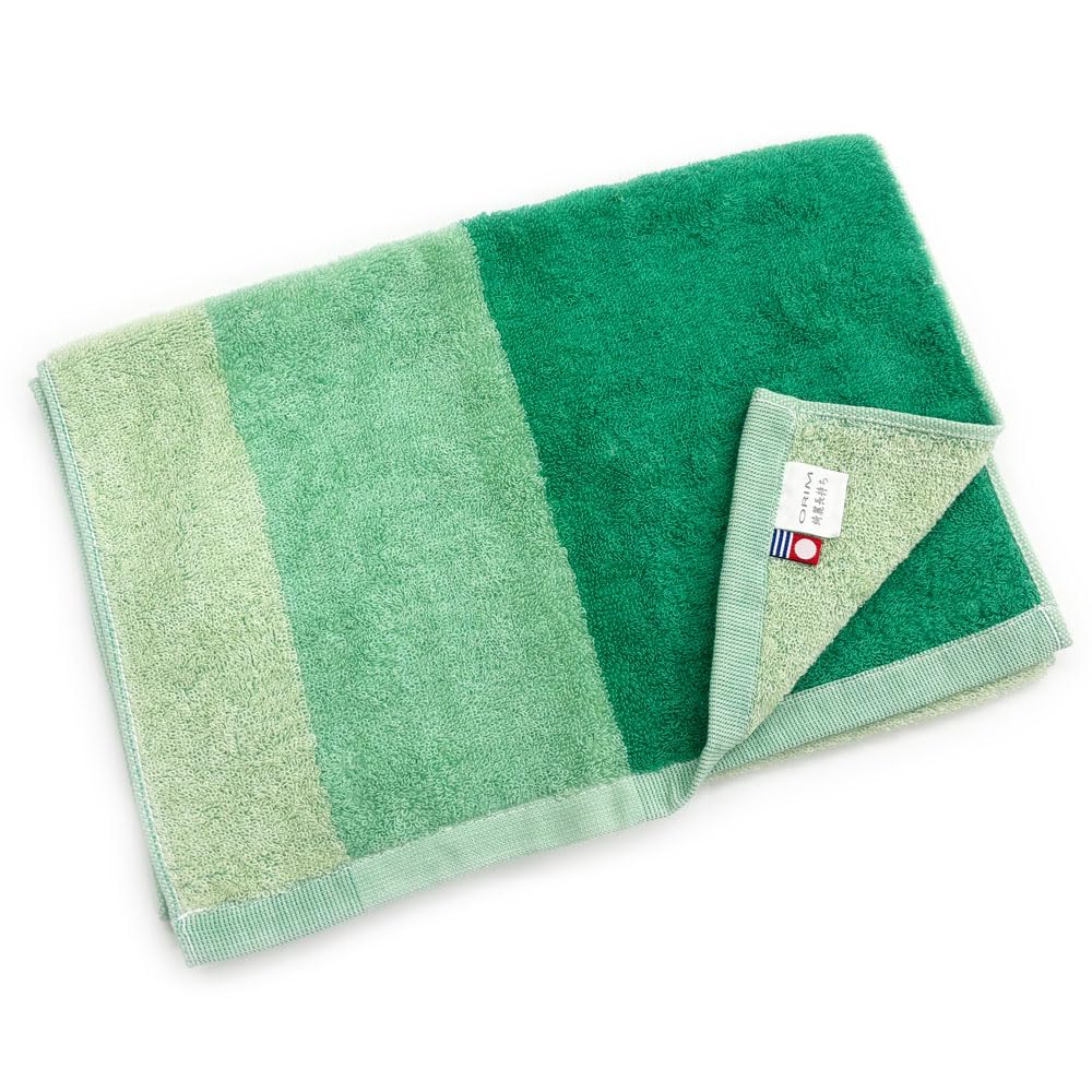 ORIM Imabari Towel Durable Face Towel in Ishizuchi Green