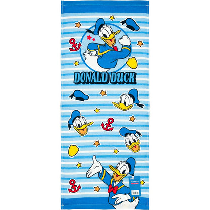 Hayashi Face Towel Disney Donald Duck Blue Border 34x80cm