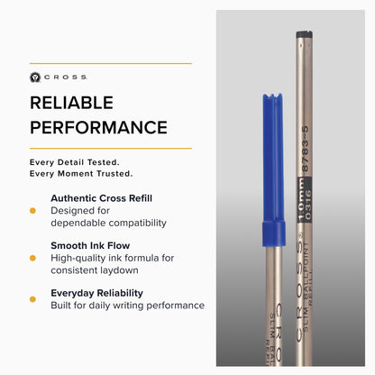 Cross Ballpoint Pen Refill Fine Point Blue Ink